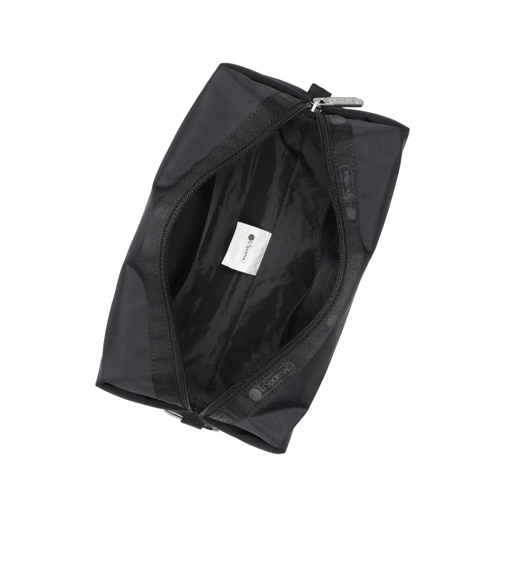 Large Zip Pouch Recycled Black