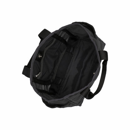 Sheer Medium Open Tote Black Sheer