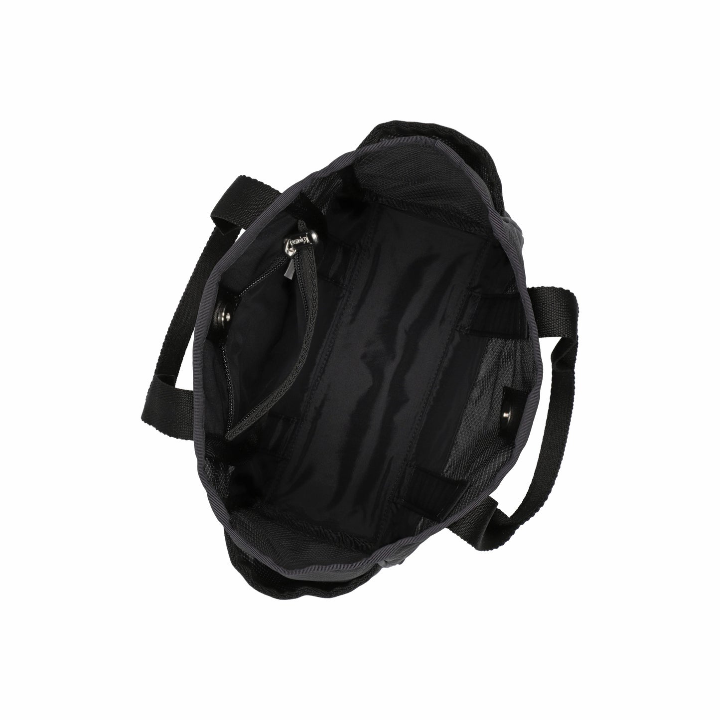 Sheer Medium Open Tote Black Sheer