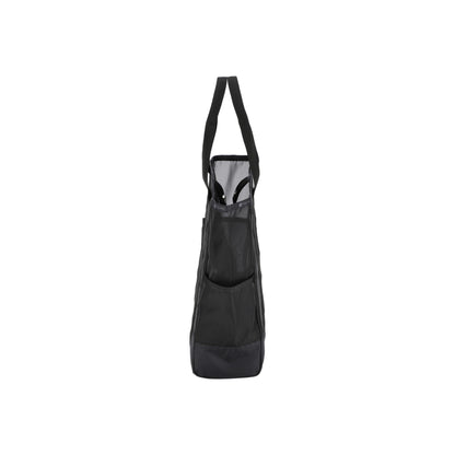Sheer Large Open Tote Black Sheer