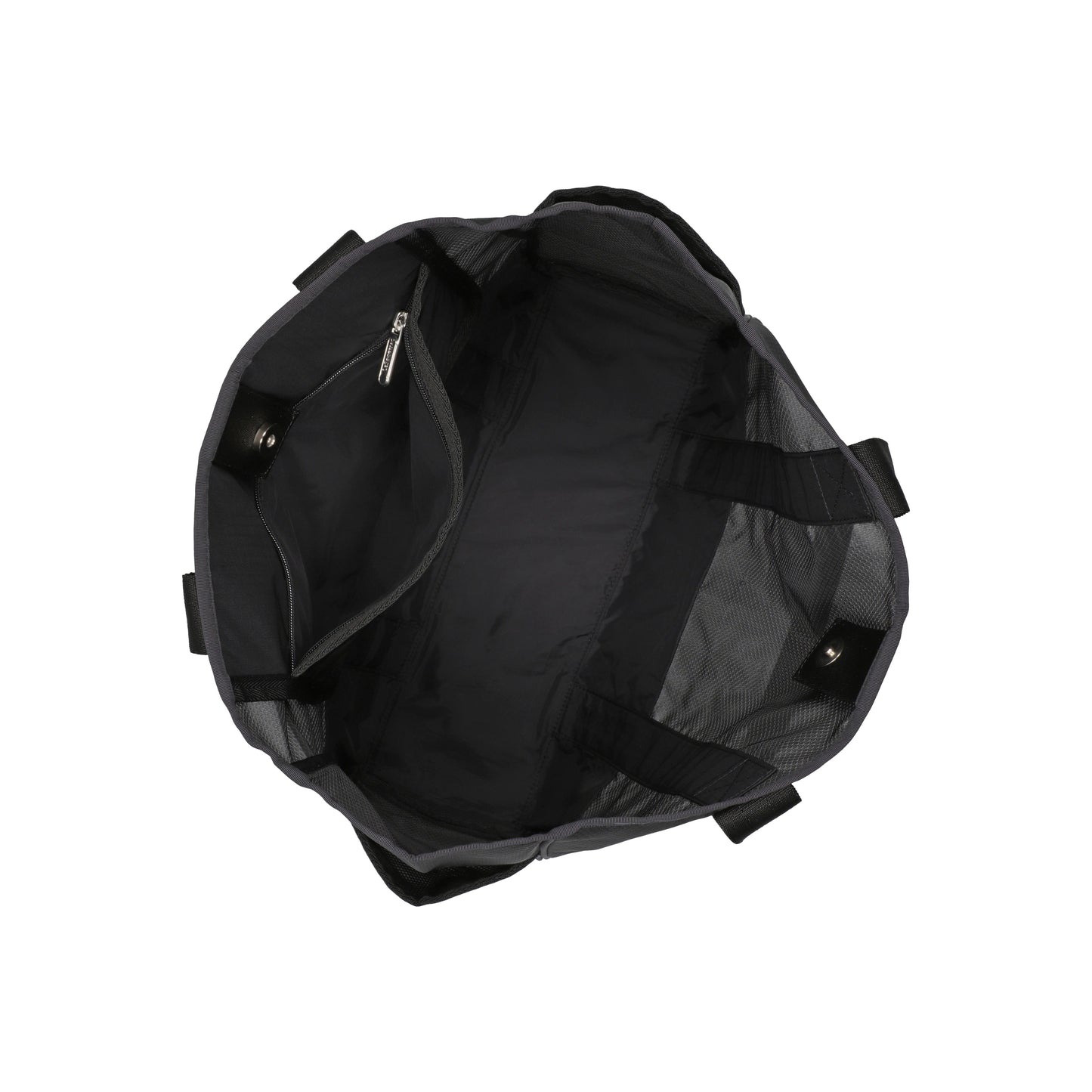 Sheer Large Open Tote Black Sheer