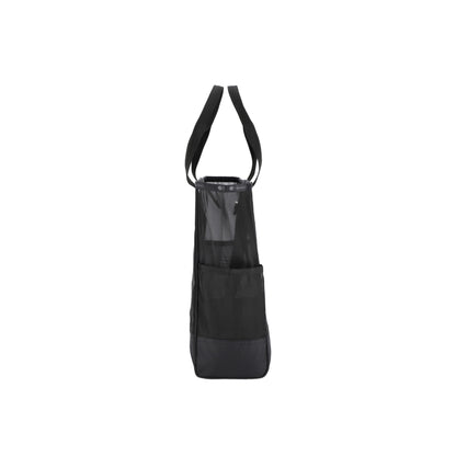 Sheer Large Open Tote Black Sheer