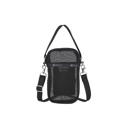 Sheer Mini Phone Crossbody Black Sheer