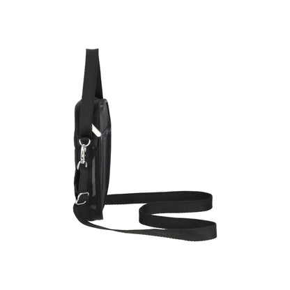 Sheer Mini Phone Crossbody Black Sheer