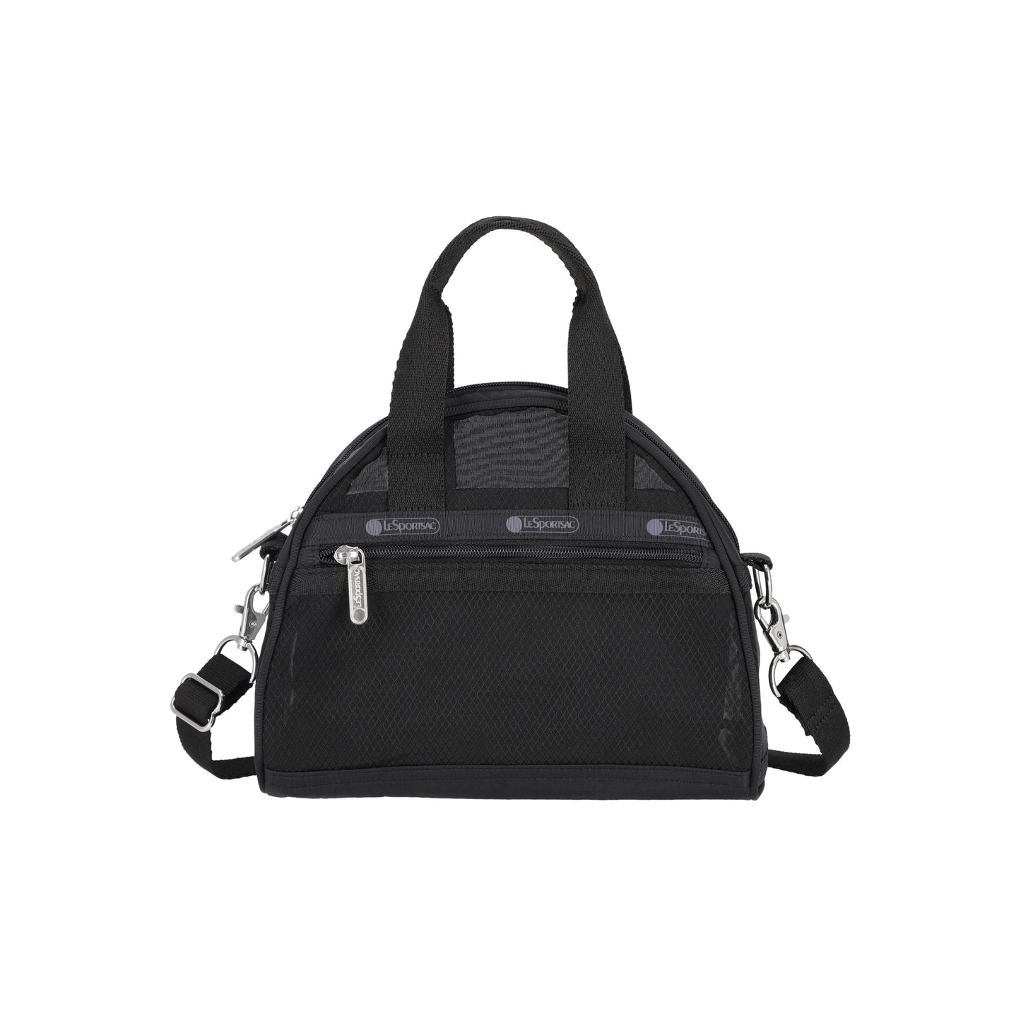 Sheer Round Small Satchel Black Sheer