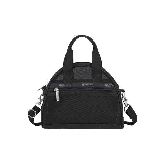 Sheer Round Small Satchel Black Sheer