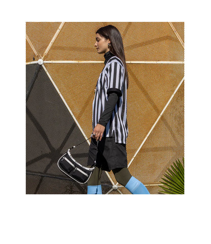 Double Pocket Shoulder Spectator Black