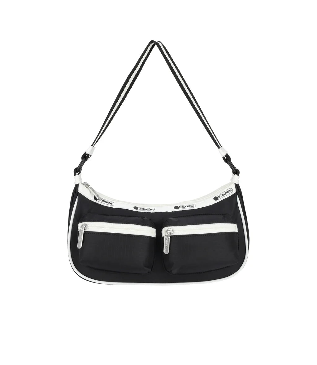 Double Pocket Shoulder Spectator Black