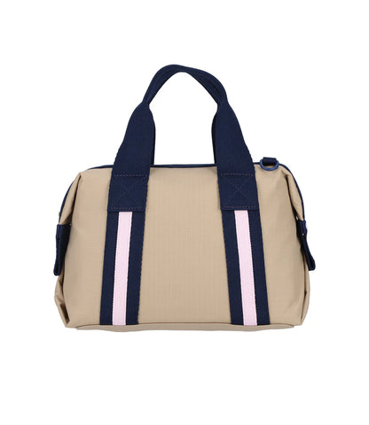 Top Handle Satchel Spectator Bone/Navy