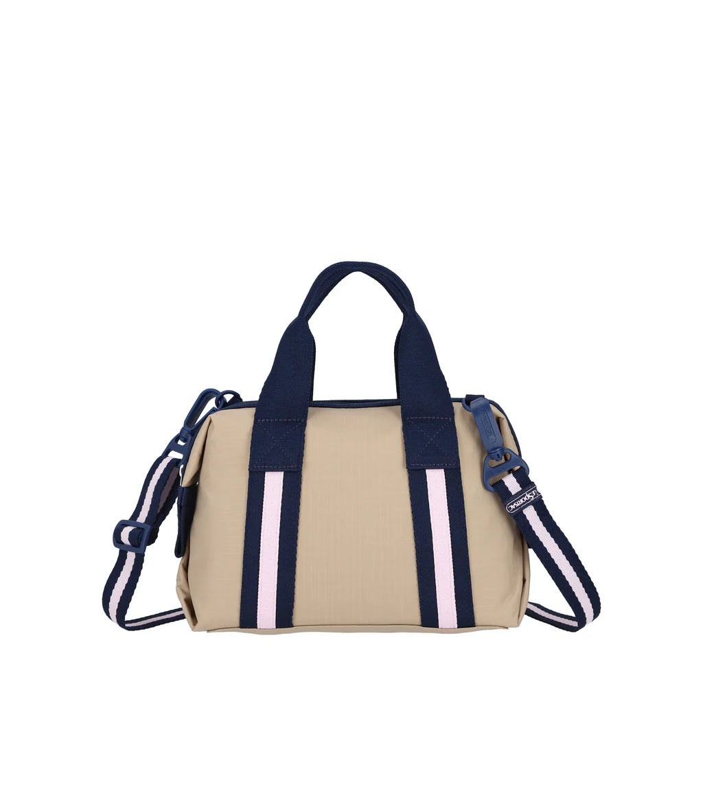 Top Handle Satchel Spectator Bone/Navy
