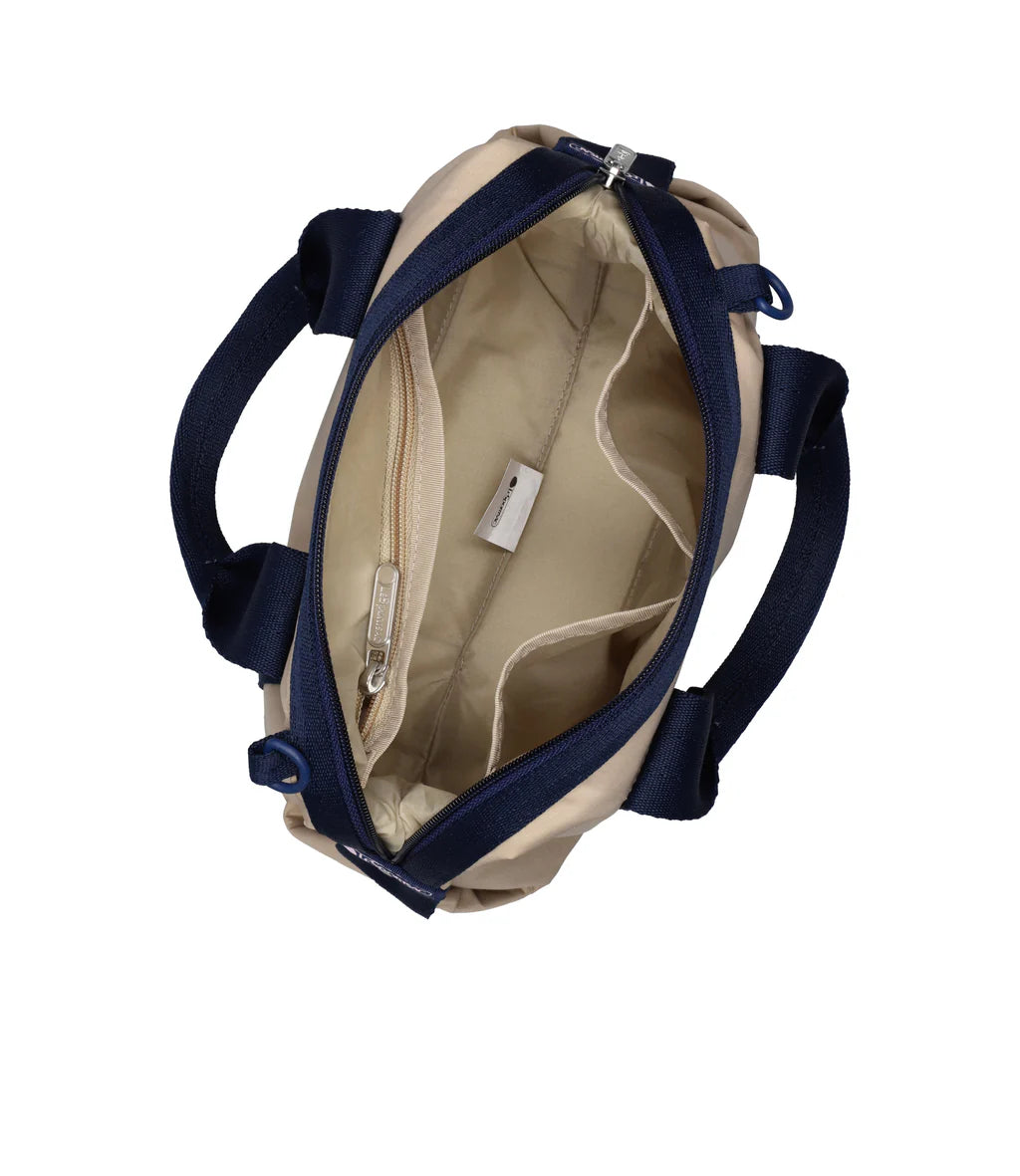 Top Handle Satchel Spectator Bone/Navy