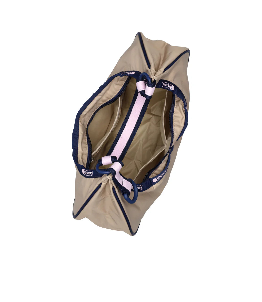 Small Crescent Shoulder Spectator Bone/Navy