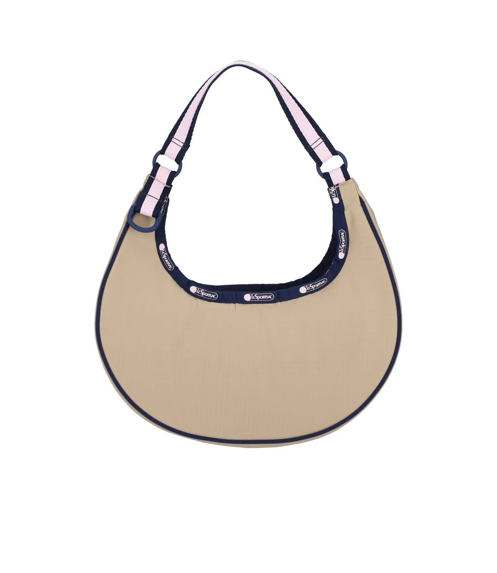 Small Crescent Shoulder Spectator Bone/Navy