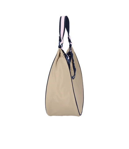 Small Crescent Shoulder Spectator Bone/Navy