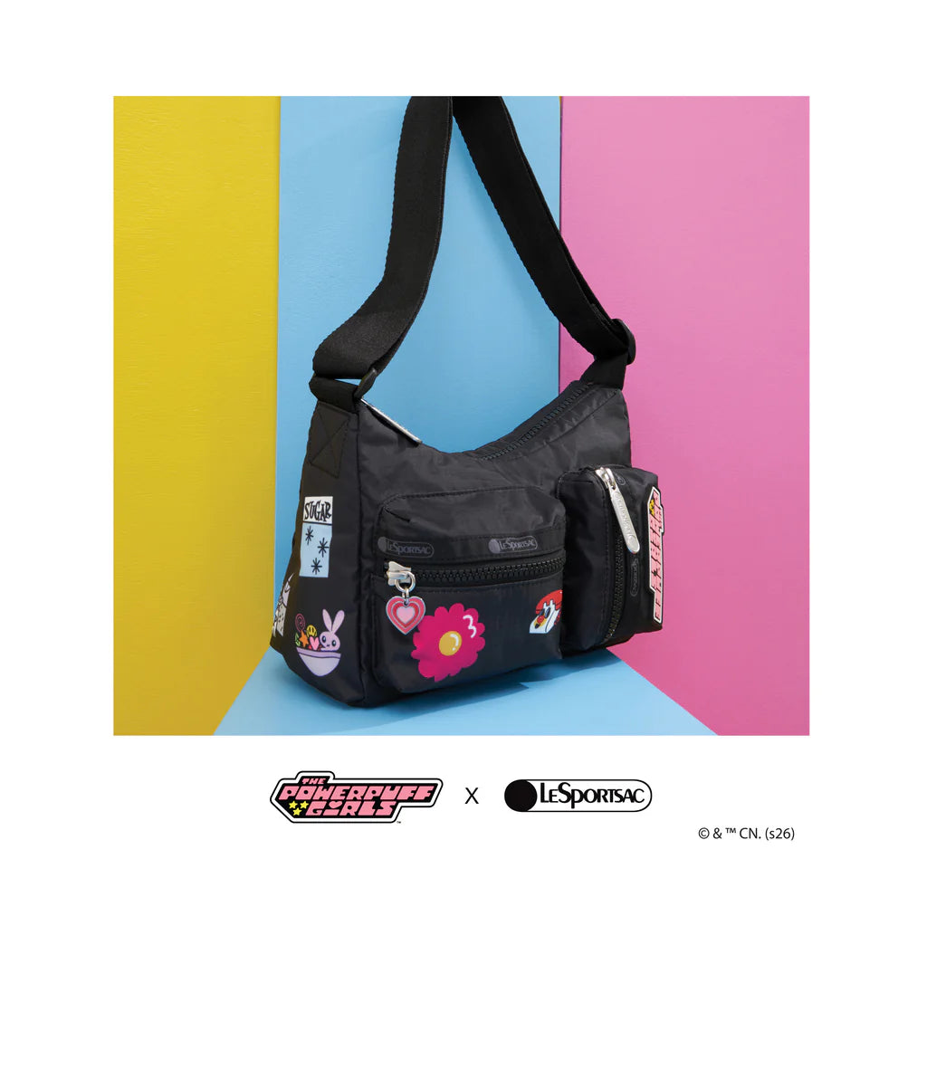 LeSportsac x Powerpuff Girls Cargo Small Hobo Shoulder Bag