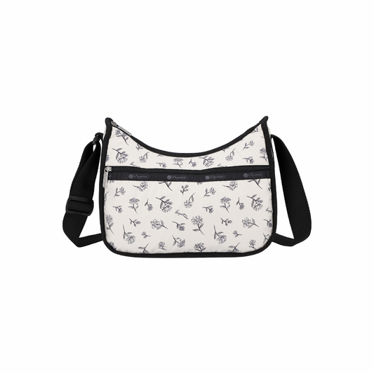 Classic Hobo Ink Sketched Floral Ivory