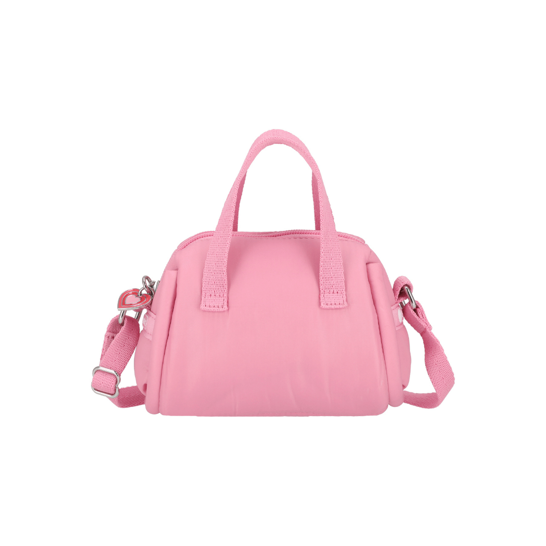LeSportsac x Powerpuff Girls Puffy Micro Duffel Crossbody Pink Sheen