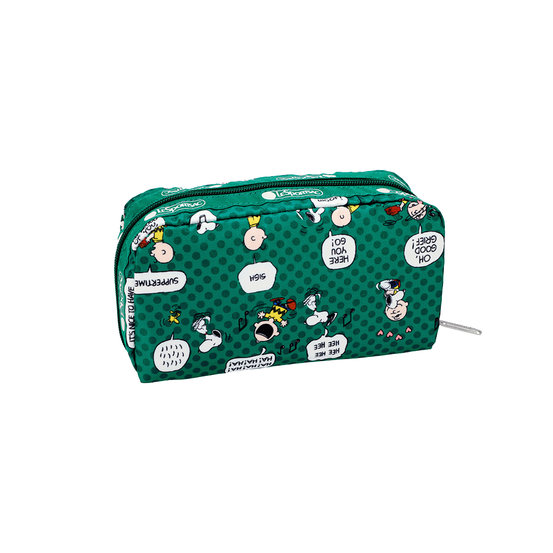 Peanut Pals Green Rectangular Cosmetic Pouch