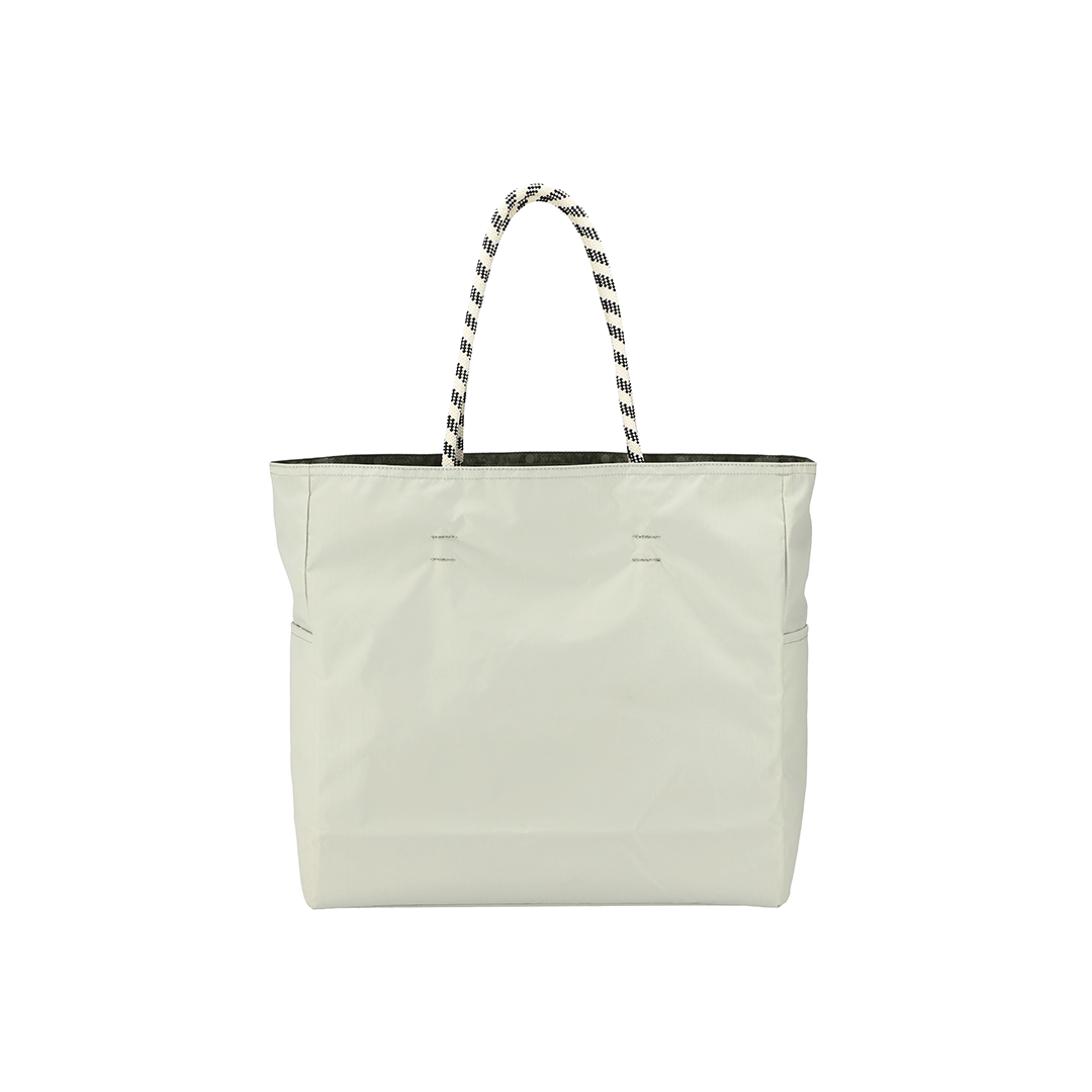 Birch/ Olive Large 2-Way Tote Bag