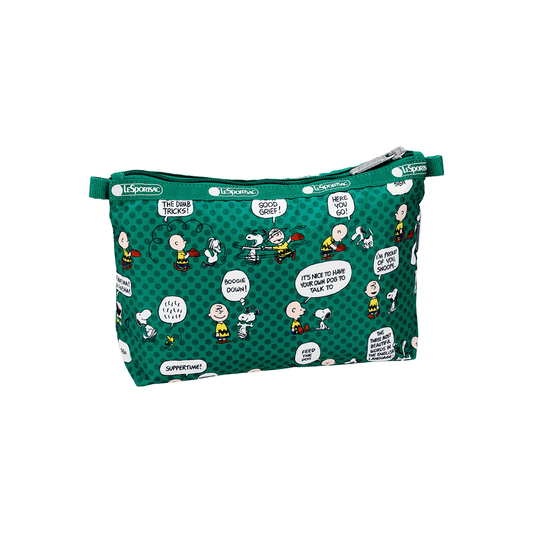 Peanut Pals Green Cosmetic Clutch Pouch