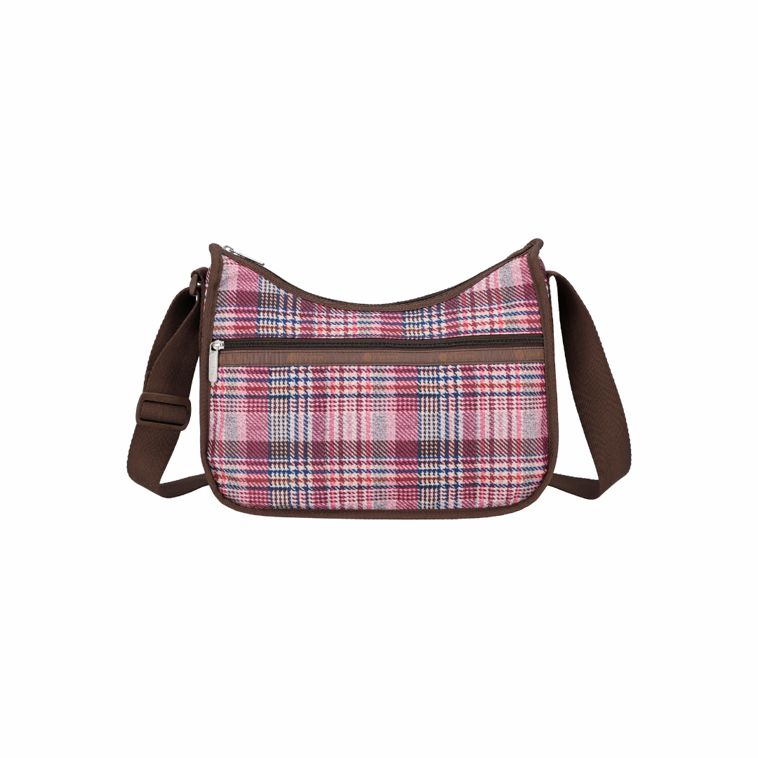 Classic Hobo Pink Rosewood Plaid