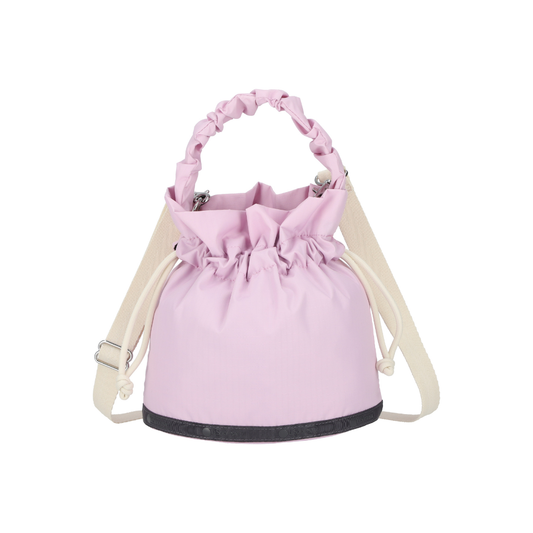 Gather Handle Drawstring Crossbody Lilac/Sandbar Cord