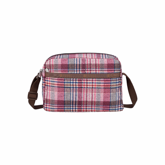 Daniella Crossbody Pink Rosewood Plaid