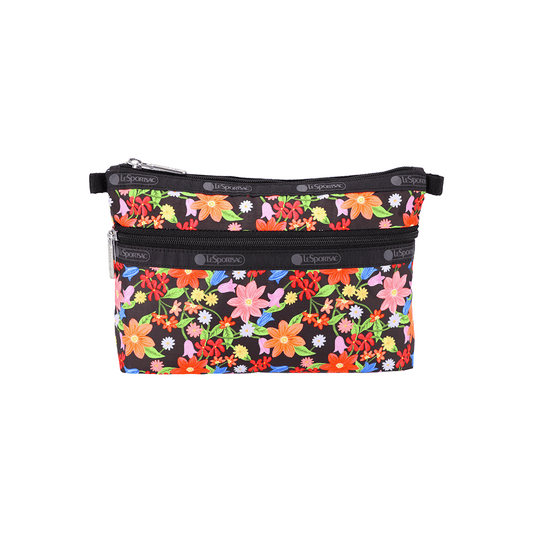 Painted Garden Cosmetic Clutch Pouch