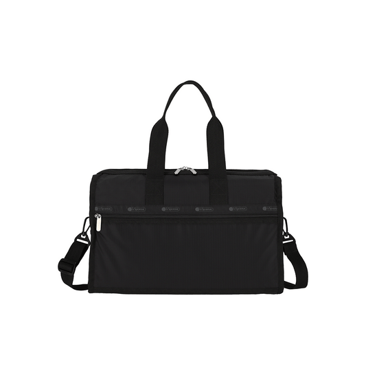 Recycled Black Deluxe Med Weekender Travel Bag