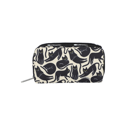 Rectangular Cosmetic Black Cats Silhouette
