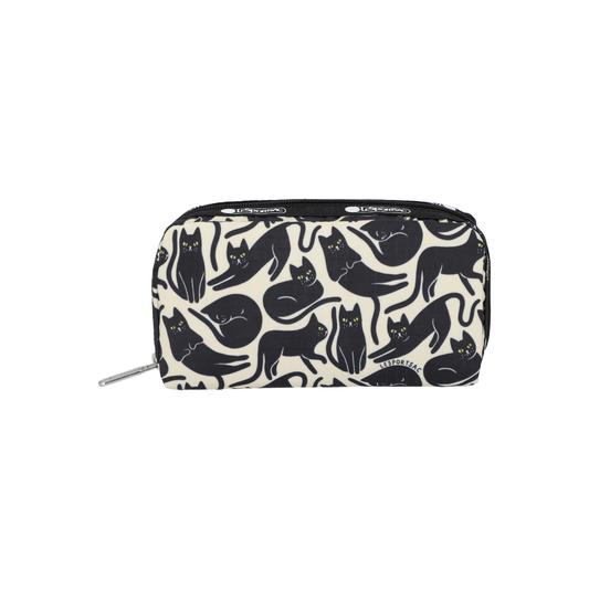 Rectangular Cosmetic Black Cats Silhouette