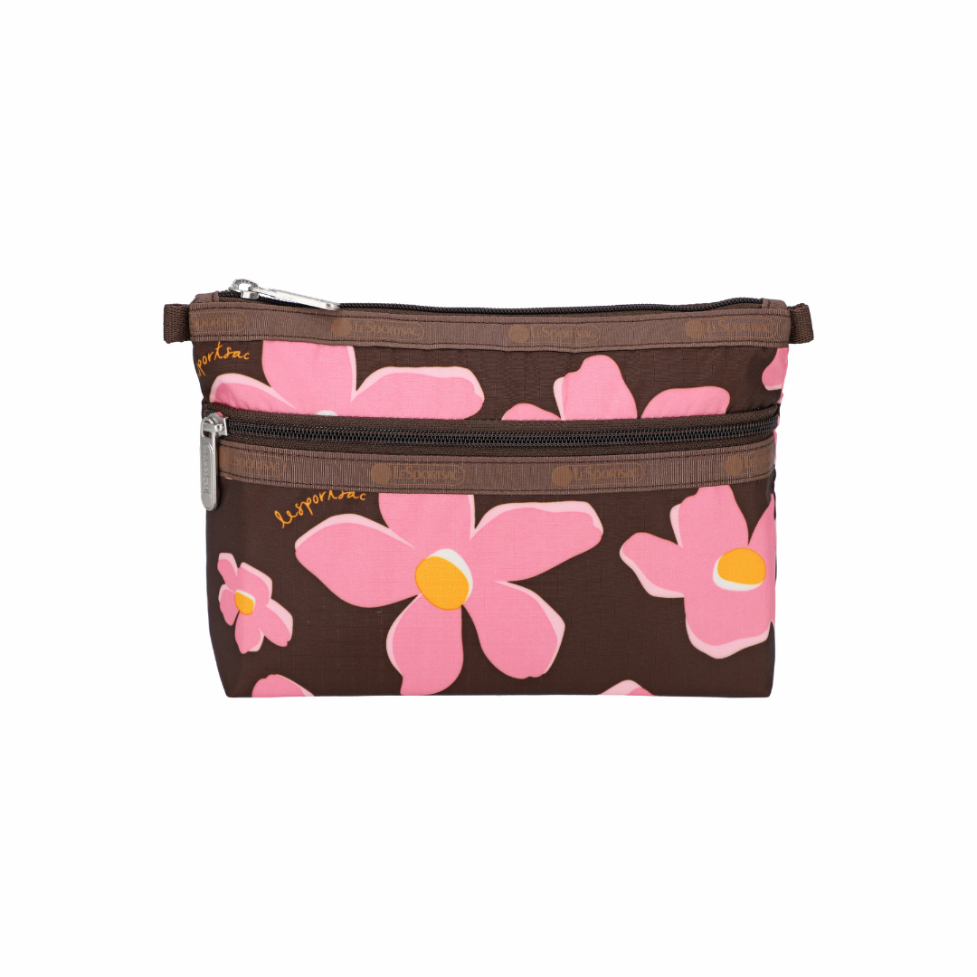 Cosmetic Clutch Autumn Blooms Plum