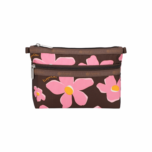 Cosmetic Clutch Autumn Blooms Plum