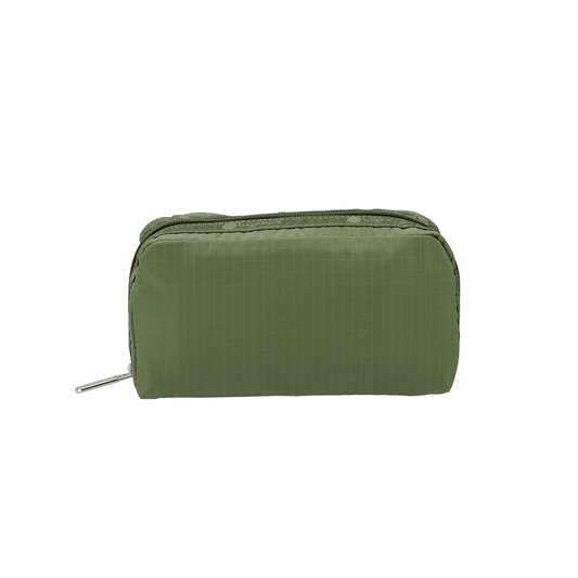 Olive Rectangular Cosmetic Pouch