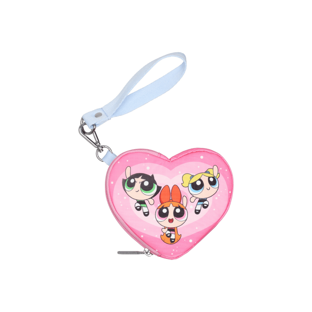 LeSportsac x Powerpuff Girls Heart Wristlet Ppg Pink Heart