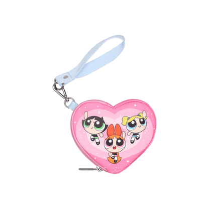 LeSportsac x Powerpuff Girls Heart Wristlet Ppg Pink Heart
