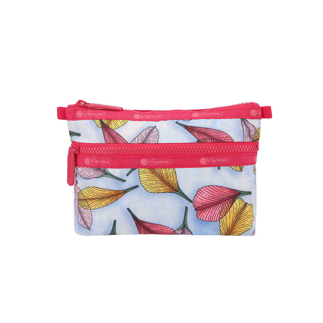 Summer Petals Cosmetic Clutch Pouch