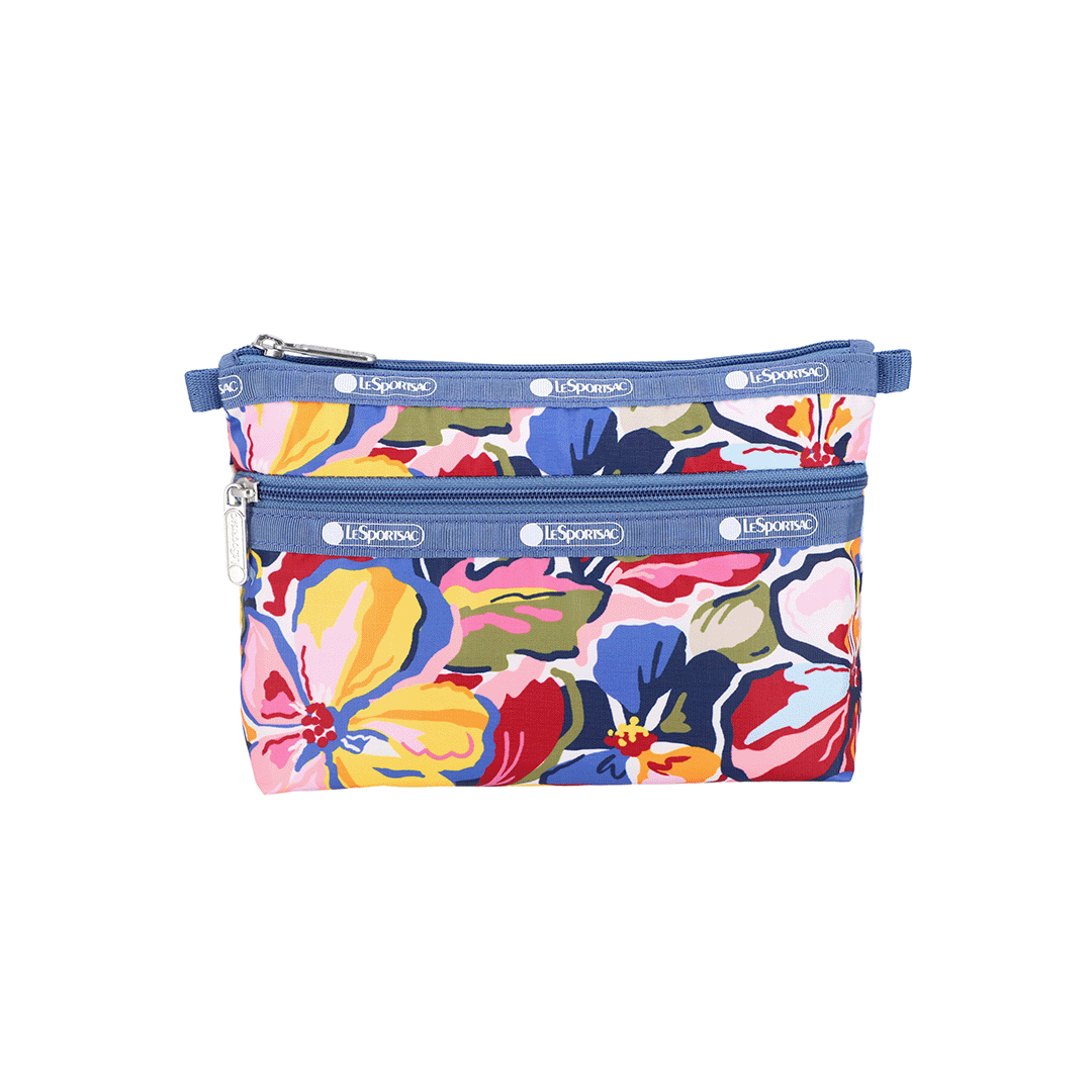 Autumn Floral Cosmetic Clutch Pouch