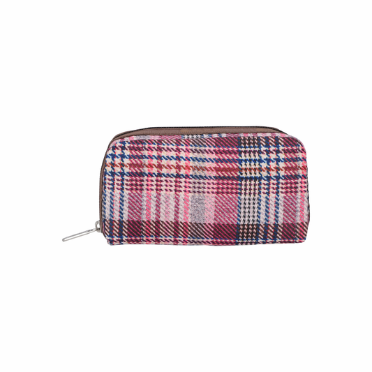 Rectangular Cosmetic Pink Rosewood Plaid