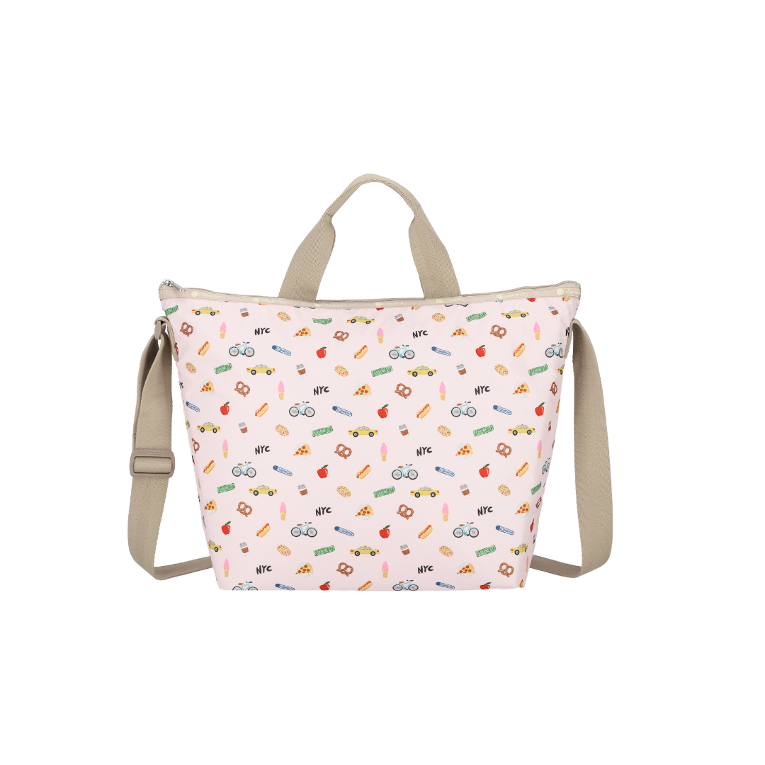 Deluxe Easy Carry Tote NYC Icons Pink