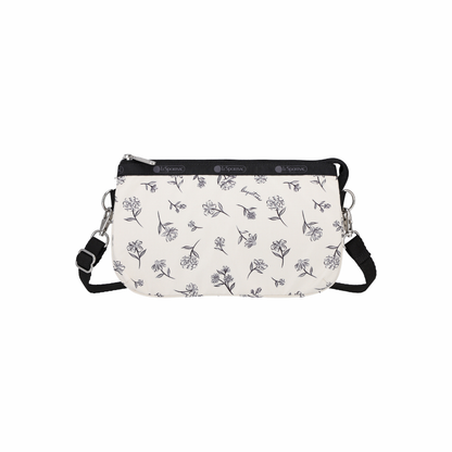 Medium Koko Crossbody Ink Sketched Floral Ivory