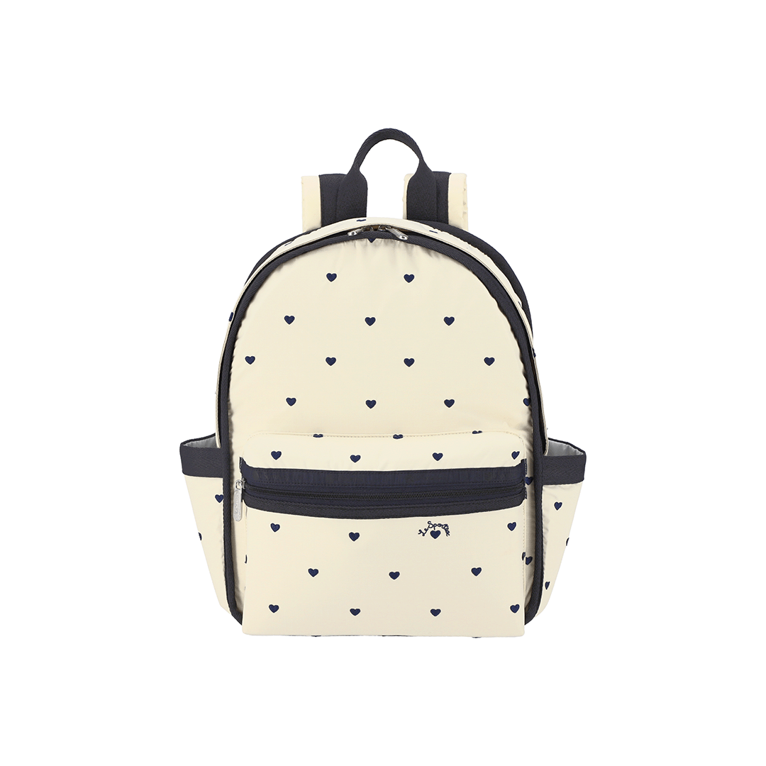 Navy Swiss Heart Route Small Backpack