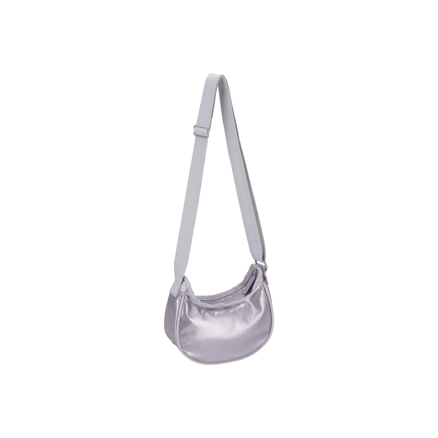 Mini Hobo Crossbody Silver Lilac Shine