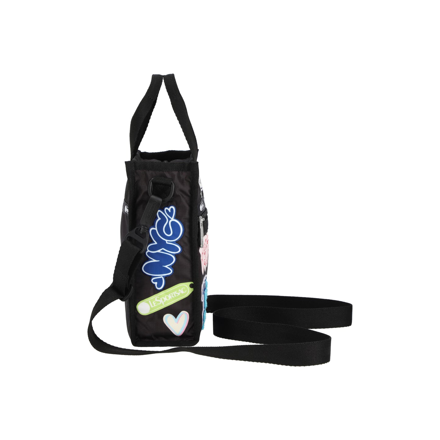 Mini N/S Tote Patchwork Black