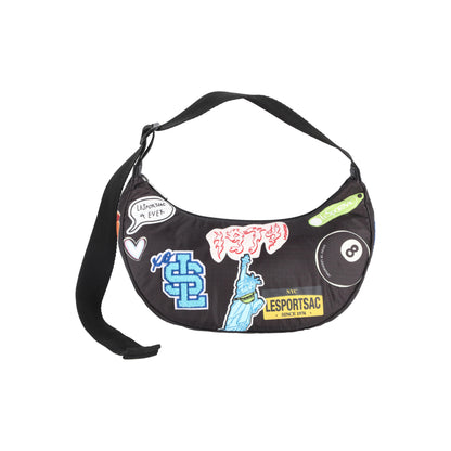 Small Hobo Patchwork Black
