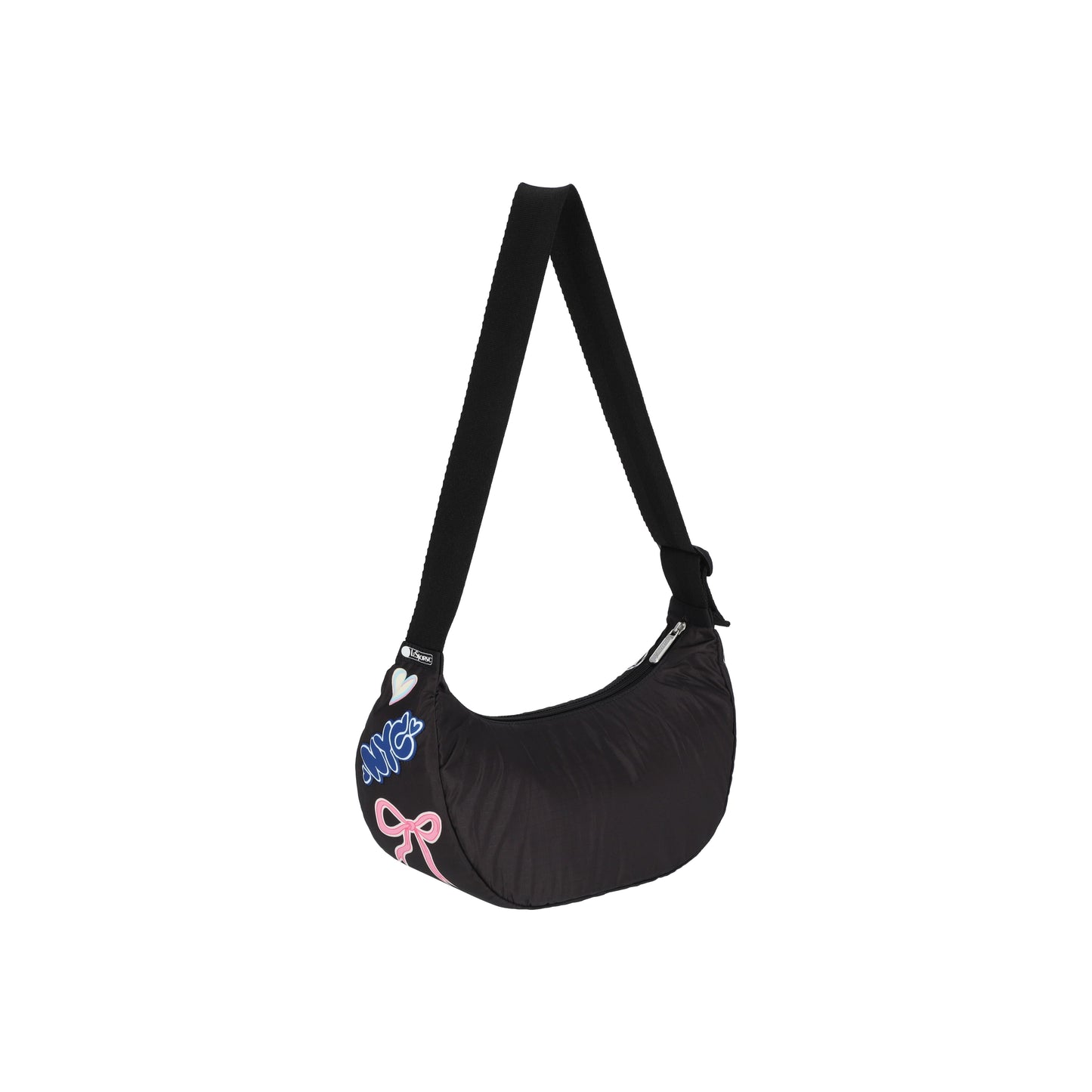 Small Hobo Patchwork Black