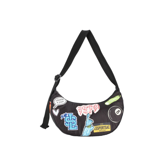 Small Hobo Patchwork Black