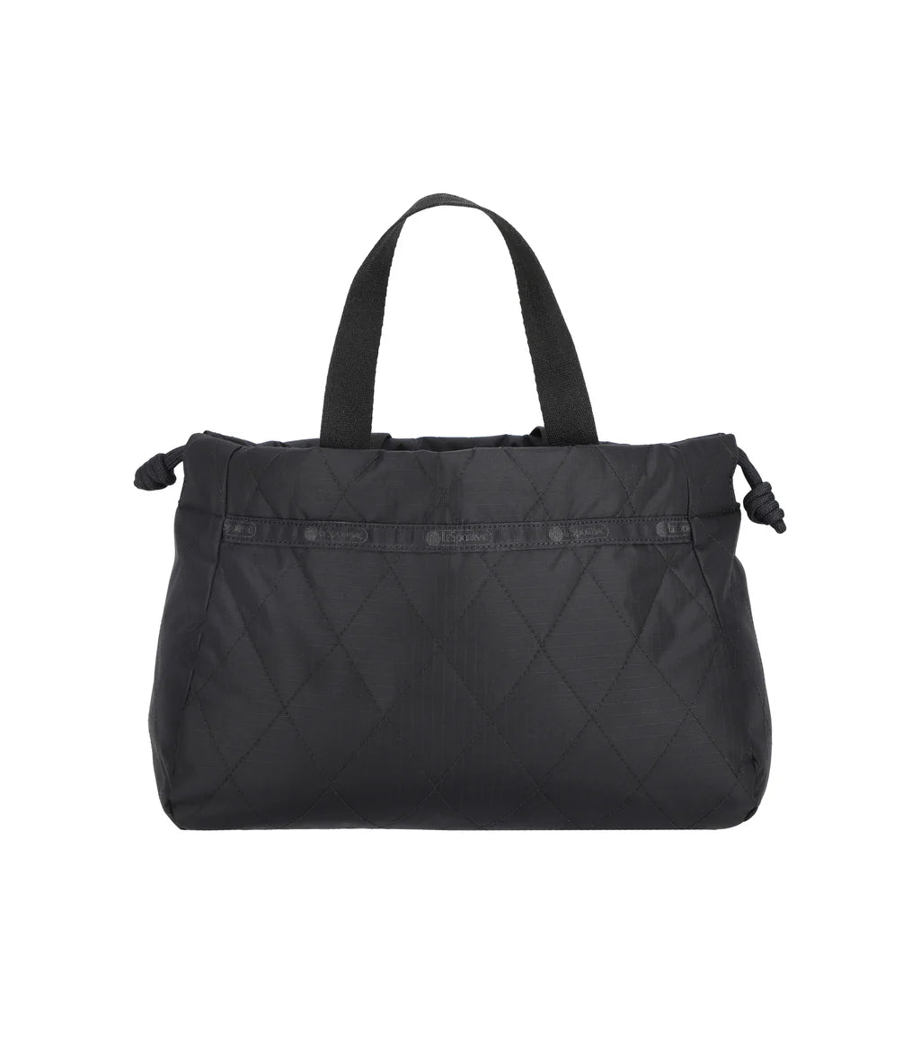 Chain E/W Drawstring Bag Midnight Quilt Chain