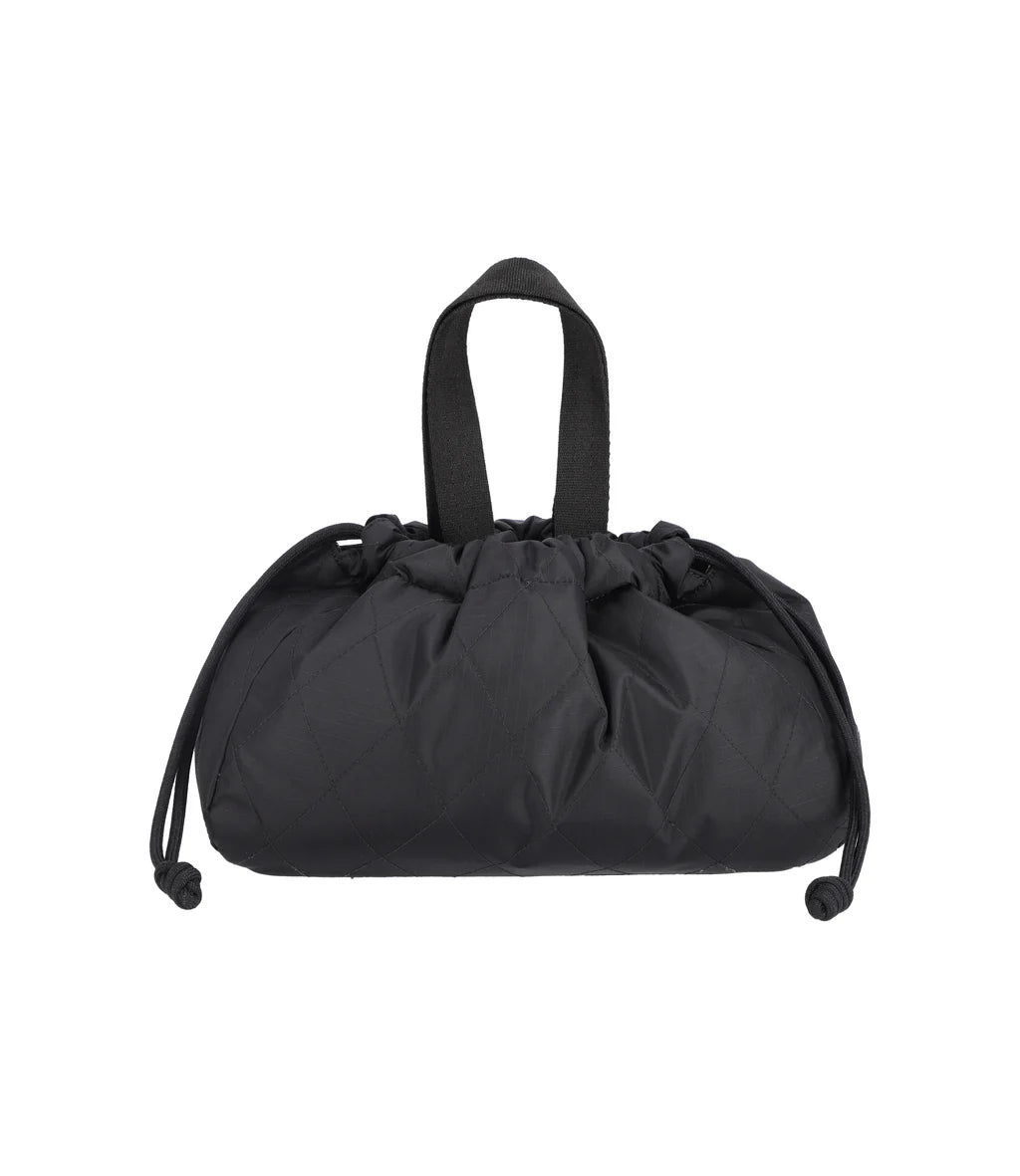 Chain E/W Drawstring Bag Midnight Quilt Chain