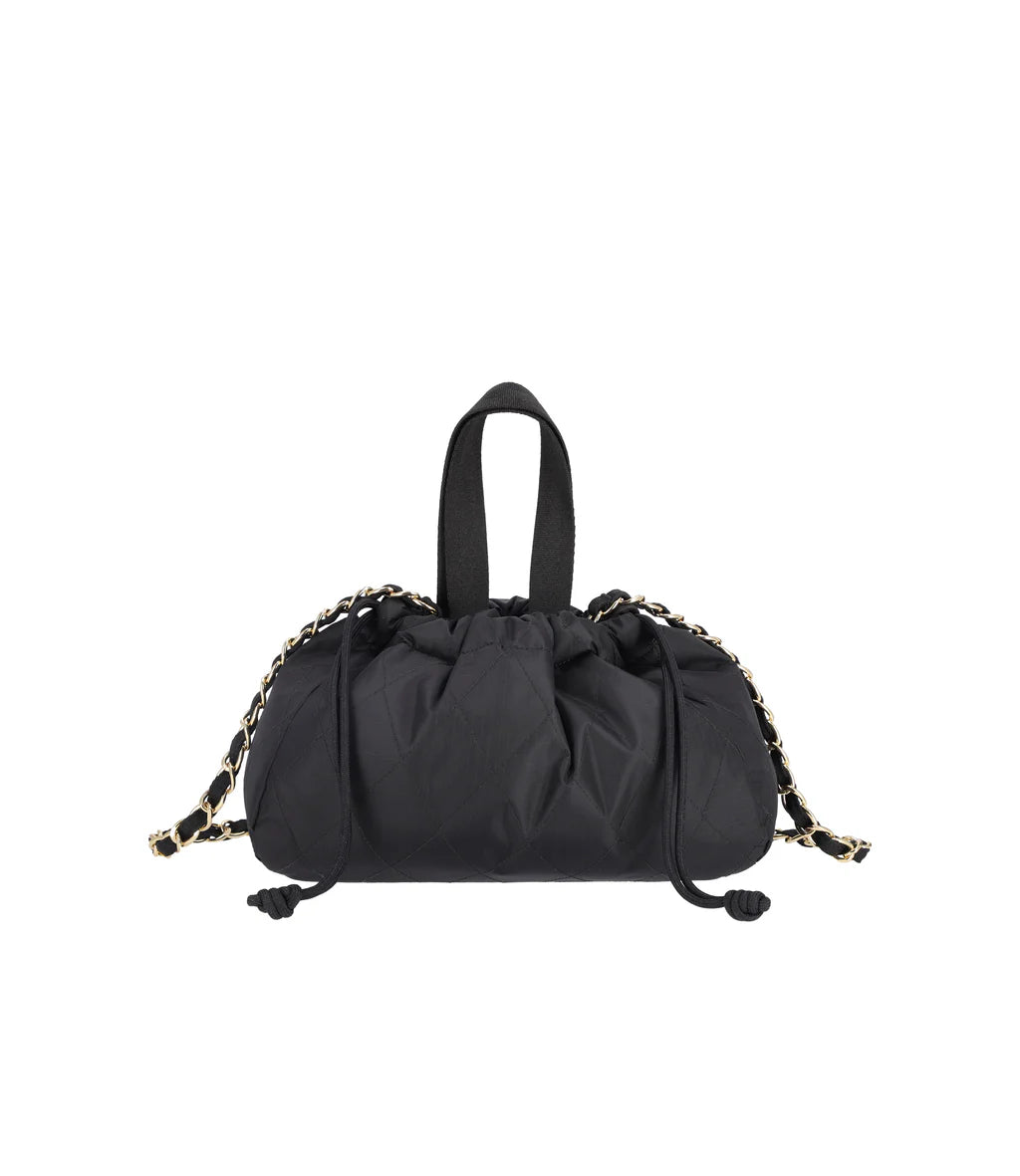 Chain E/W Drawstring Bag Midnight Quilt Chain